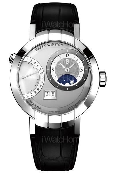 Premier 系列偏心設計兩地時間大日期腕錶